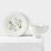 Rose porcelain service, 12 items: 6 mugs 220 ml, 6 saucers d = 15 cm, white color