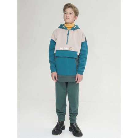 Hudy for the boy Pelican, height 122 cm, green color-5