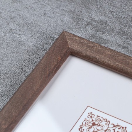 Photo frame Pine C14 21x30 cm, 002 Walnut (plastic screen)-2