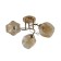 Lamp Ceiling Economy Highlight 12180/3FGD AMB, 3x40W, E27, 22x48x48 cm, gold color