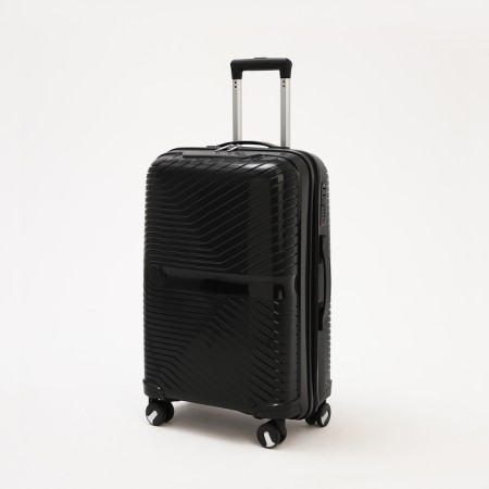 Middle suitcase 24 ", lightning department, code castle, 4 wheels, black color