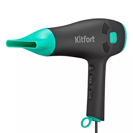 Feng KitFort KT-3222, 2000 W, 2 speeds, 3 temperature conditions, black and turquoise