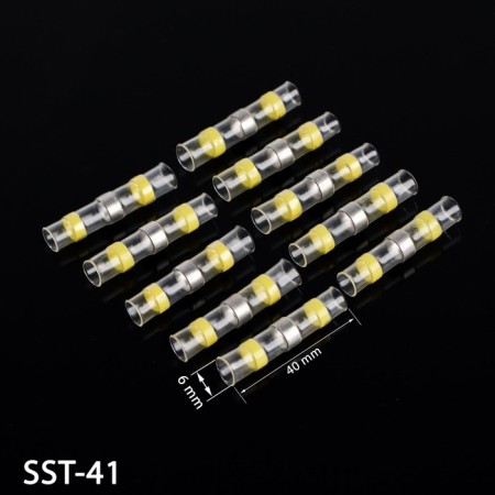 Thermal assembly tube is SST-41, for AWG 12-10 wires, set 10 pcs