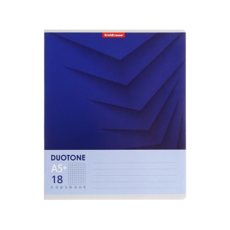 Notebook of 18 sheets in the Erichkrause Duotone Next cage, covered cartoon, block offset, whiteness 100%, mix-2