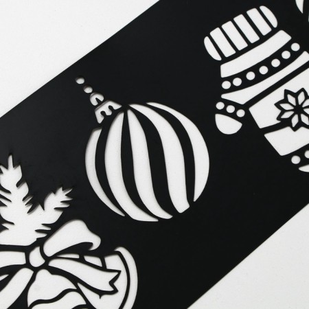 Stencil for baking New Year's "New Year's accessories", 32 x 10 cm-1