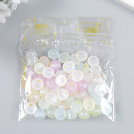 Decor for creativity plastic "Half of the beads. Soap bubble" set 20 g 0.5x1x1 cm-3