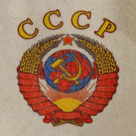 A cap for a bath "USSR" with a print, white-3