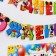 Girland on groves with a poster "Happy Birthday", length 210 cm, Mickey Mouse