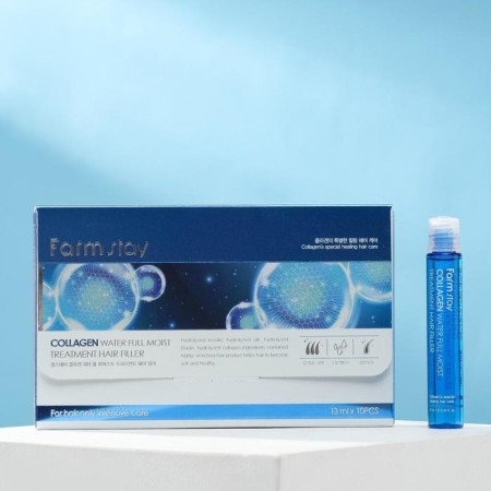 A set of hair fillers Farmstay, with collagen, 10 pcs. 13 ml