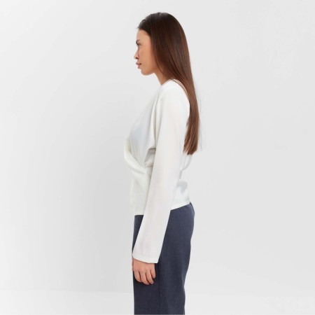 Women's blouse with a drapician Mist: Classic Collection p. 42, Ecrew color-6
