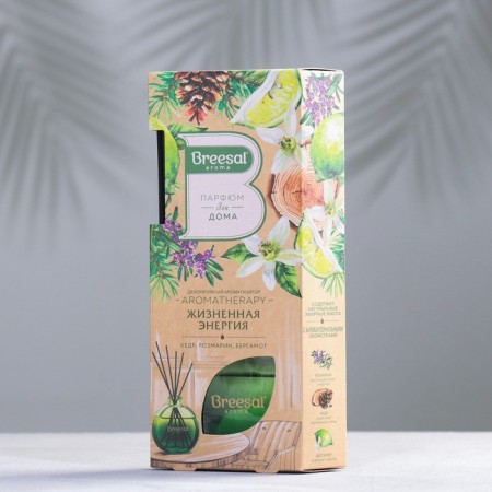 Diffusor for home, aromatic perfume, flavor with sticks, Breesal. Aromatherapy, 70 ml, vital energy-2
