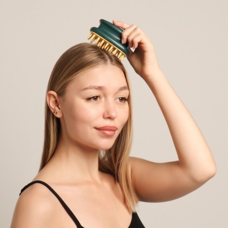 Brush - head washing massage, 10 × 6 × 6.2 cm, in a blister, color mix-7