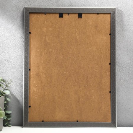 Photo frame plastic 30x40 cm "Golden Indian patterns on gray-beige" 43.5x33.7 cm-2