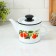 Cylindrical kettle, 1 l, dree mix, induction, white color