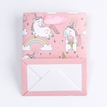 Gift package, packaging, “unicorns and rainbow”, 14 x 11 x 6.5 cm-3