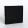 Male purse without fastening, department for maps, for bills, black color