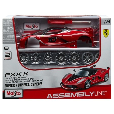 MASTO DIE-CAST Ferrari FXX K machine with a screwdriver, 1:24, red color with print-13