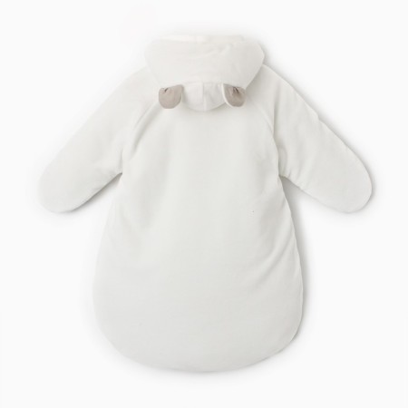 The envelope is insulated for newborns, the color is milk/gray, height 62 cm-5