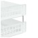 A set of paper trays horizontal Starong Istanus, 2 pieces, on metal rods, white