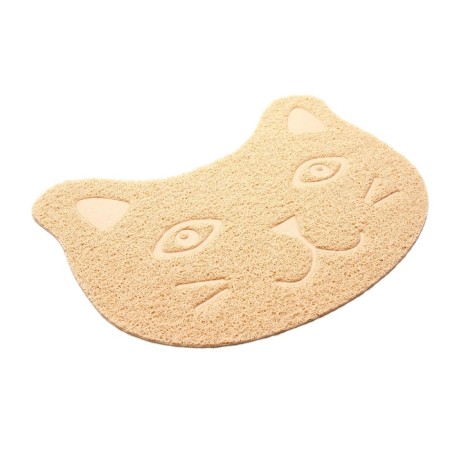 2-in-1 rug for a bowl/toilet for animals "Kisa", 40 x 30 cm, beige-1
