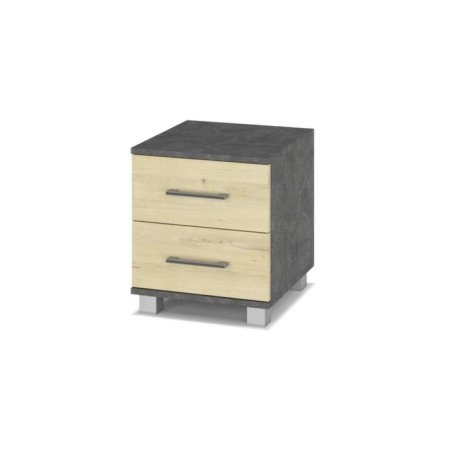 Bedside room amanda-A21 400x420x450 with boxes Dark Stone/Irish oak