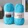 Yarn "Jeans Plus" 55% cotton, 45% acrylic 160m/100g (33 blue)
