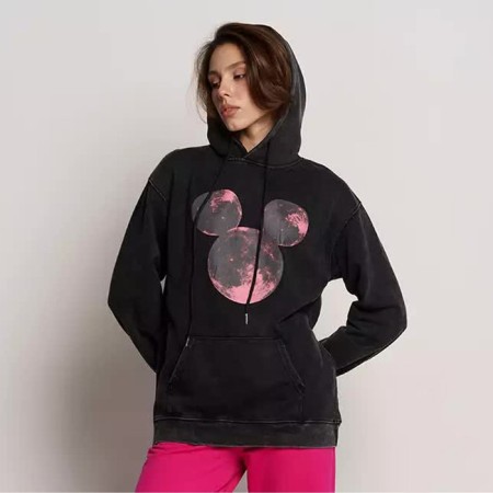 Female sweatshirt, black color, size One size (44-48)