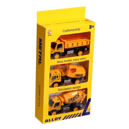 Set of metal machines "Construction", inertia, 3 pieces-8