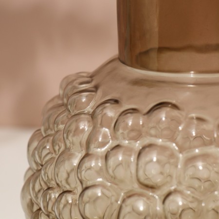 Vase for flowers "Malva" from dark transparent glass 20 x 18 x 18 cm-5