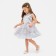 New Year. Children's dress with sequins KAFTAN, p. 36 (134-140), gray