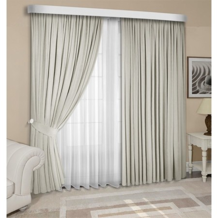 Set of curtains "Canvas", size 200x250 cm, 2 pcs, color gray-6