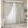 Set of curtains "Canvas", size 200x250 cm, 2 pcs, color gray