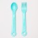 Feeding set: bowl, jerk, fork, spoon, color mix