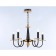 Suspended chandelier Ambrella Light, Modern, TR9593, 5HE14, white color, light wood