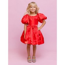 Dress for girls, height 104 cm, red color