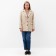 Female jacket, light beige color, goose foot, size 56