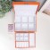Casket to the leatherette for jewelry "Orange matte" 9x23x17 cm
