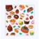 Scrapbooking paper "Sweets", 30.5 x 32 cm, 180 g/m²