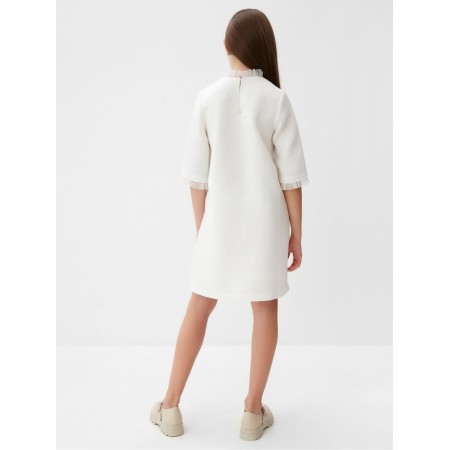 Платье для девочки MINAKU: PartyDress, цвет белый, рост 140 см-3