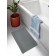 Savanna bathroom mat, diatomite stone, thickness 1 cm, 39 × 60 cm, gray
