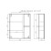 Mirror cabinet for bathroom dominoes Craft 60, left/right