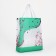 Household bag without fastening, green color