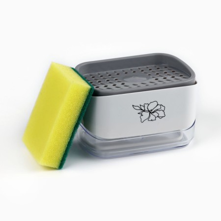 Liquid soap dispenser with a flower "Flower", 14 x 10 cm-2
