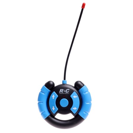 Radio controlled machine "Lux", battery, on the control panel, light effects, black color, 1:16-4