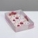 Confectionery packaging, Makarun with PVC lid, "Flowers", 17 x 12 x 3 cm