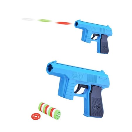 Pistol, with disc bullets-1