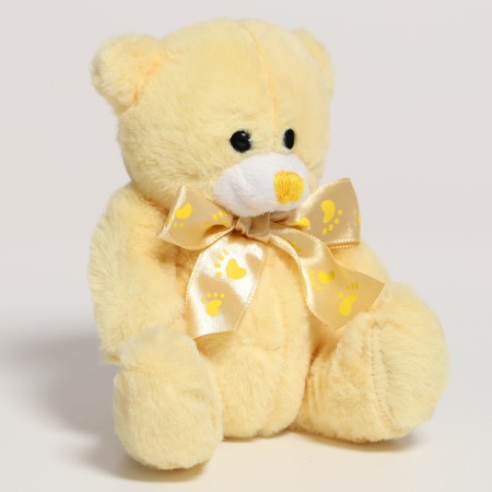 Soft toy "Tender Bear", bow, traces, color mix-7
