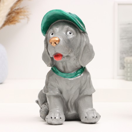 Pigpine "Puppy in the cap" gray 24x18x16cm-1