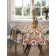 The tablecloth "Geometric flowers", round, Saten, d = 150 cm