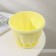 Pot for flowers with the Podon "Noble", 2 l, d = 18 cm, yellow color